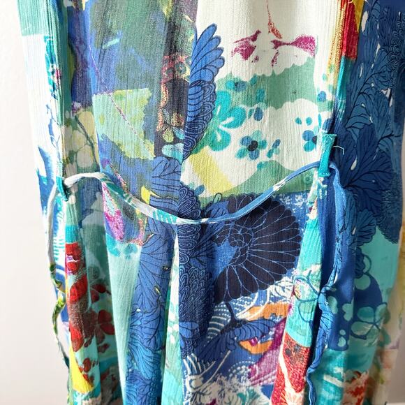 Orientique Naturally Australian Vintage Patchwork Maxi Dress Women's Size XS - Picture 7 of 11